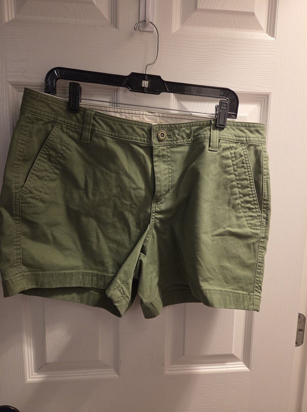 Women’s Olive Green Chino Shorts